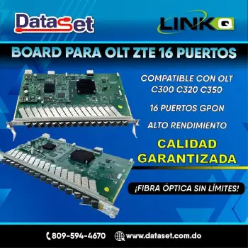 Tarjetas olt zte de 16 puertos