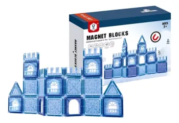 Bloques magneticos castillo 28 piezas imantados