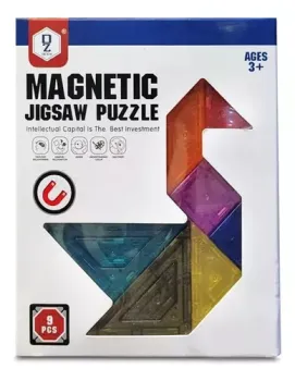 Bloques magneticos grulla 9 piezas imantados magnetic
