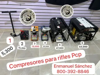 Rifle compresor y bombas pcp