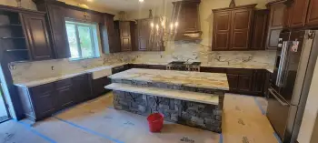 Cocina y tope de granito