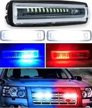 Barra led de policia grande azul y rojo