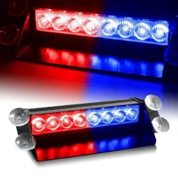 Barra led de policia mediana azul y rojo