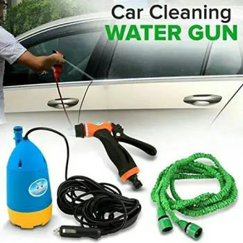 Bomba de agua portátil para vehículo sumergible con pistola de agua  m