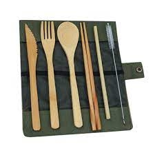 Set de cubiertos para acampar