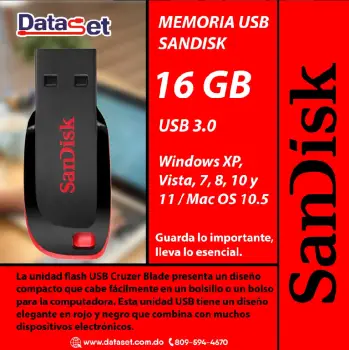 Memoria usb sandisk 16 gb