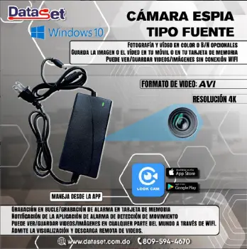 Cámara espía tipo fuente