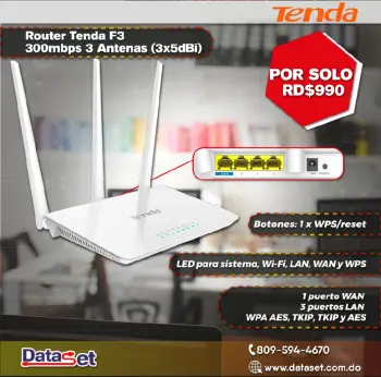 El router tenda f3