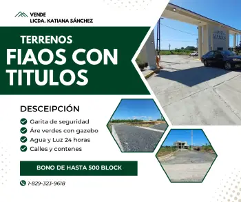 Solares 225 mts2 con titulo y deslindado en residencial habi