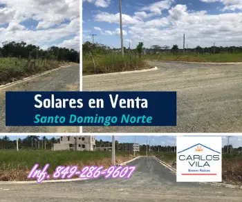 Solares en venta en santo domingo norte