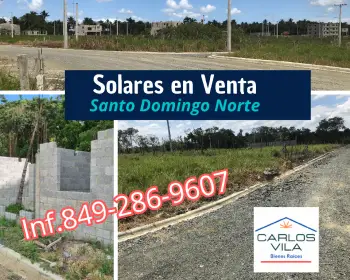 Solares en venta en santo domingo norte