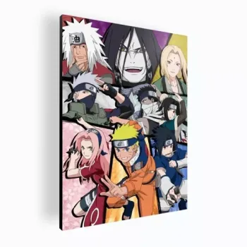 Cuadro de dibujos animados mediano anime