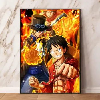 Cuadro de dibujos animados grande anime