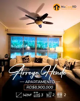 Apartamento en venta en arroyo hondo próximo al supermercado nacional