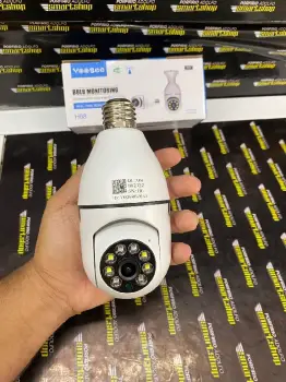 Camara de seguridad tipo bombillo con audio vision nocturna a color y