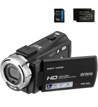 Cámara de video con visión nocturna hd
