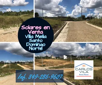 Solares en venta en villa mella santo domingo norte