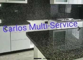 Tope de cocina  meseta brillado de pisos escaleras. 849-859-5998.