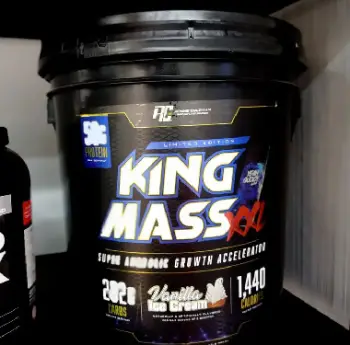 Cubeta proteína king máss 22 libras