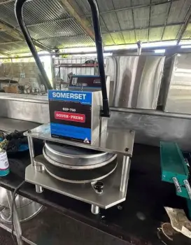Prensadora de masa para pizza