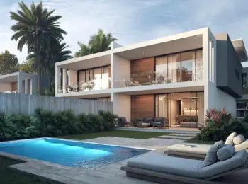 Villa tipo town house en venta en las canas / cap cana 3 habitaciones