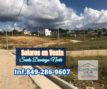 Solares en venta en santo domingo norte