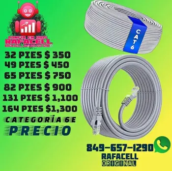 Cable de red de internet categoría 6