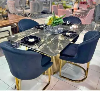 Comedor de acero inoxidable tope en mármol  en la vega