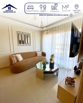 Proyecto de apartamentos con bono de vivienda aplicado al inicial ubic
