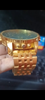 Diesel reloj  tono dorado en cuarzo y acero inoxidable con cronógrafo