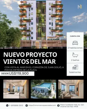 Vendo lujoso apartamento viento del mar ubicado en juan dolio