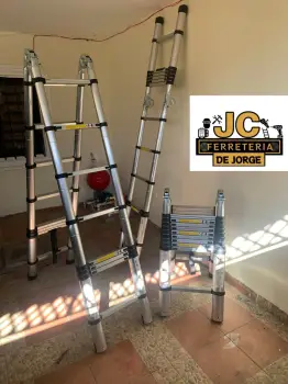 Escalera telescópica en aluminio