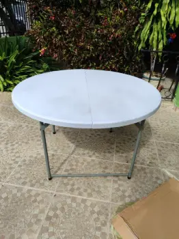 Mesa plegable redonda 120cm