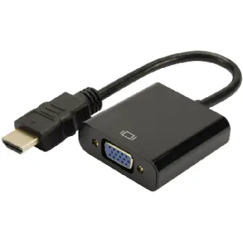 Adaptador vga a hdmi con audio 1080p