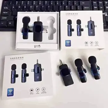 Micrófono doble para cámara pc y otros