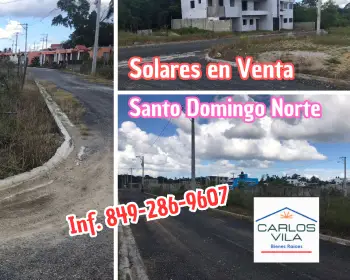 Solares en venta en santo domingo norte