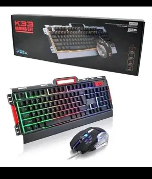 Combo teclado y mouse gamer pro terminado en metal