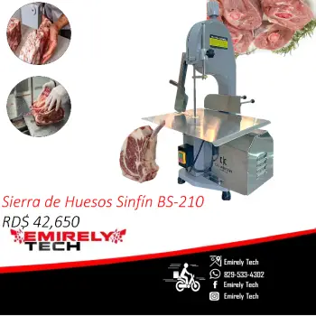 Sierra cortadora de carnes hueso sinfin de mesa