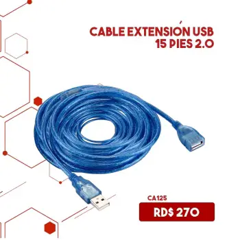 Cable extension usb 15 pies 2.0