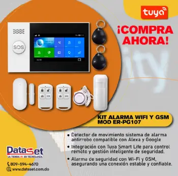 Kit de alarma wifi y gsm - modelo er-pg107