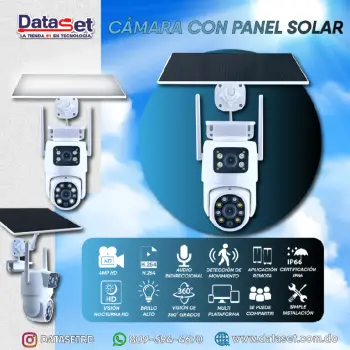 CÁmara de seguridad con panel solar