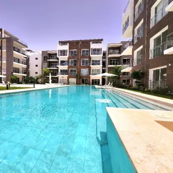 Hermoso apartamento n cana bay punta cana con vista al golf y la pisci