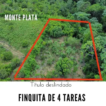 Finquita de 4 tareas agrícolas ideal para su casa campestre en monte p
