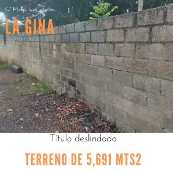 Terreno de 5691 mts2 acto para campo de entrenamiento de béisbol en bo