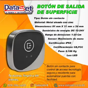 Botón de salida de superficie