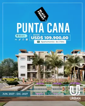 Apartamentos de 2 habitaciones en punta cana