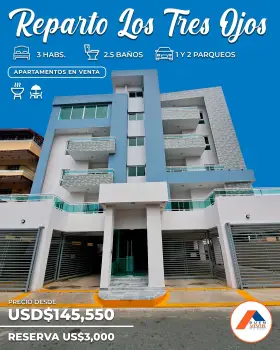 Proyecto habitacional cerrado en respaldo de los tres ojos