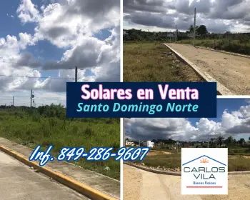 Solares en venta en santo domingo norte