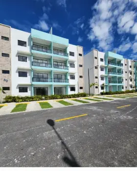 Apartamento de 2 habitaciones en alquiler en bávaro cerca de downtown