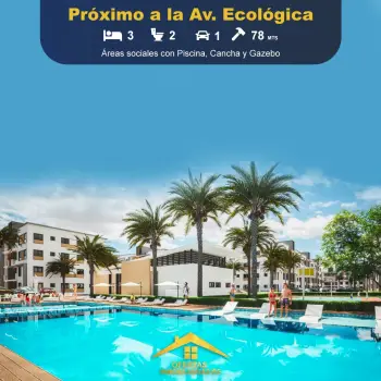 Venta de apartamento en avenida ecologica santo domingo este